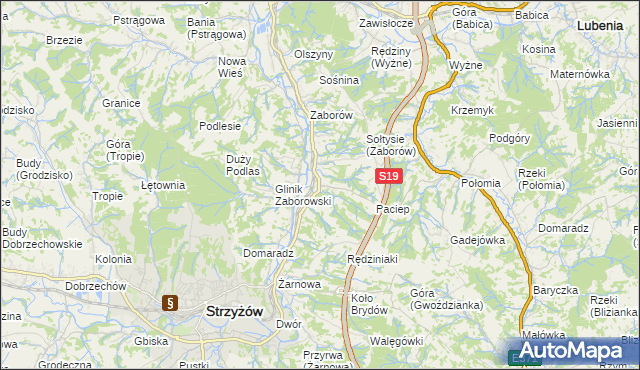 mapa Glinik Charzewski, Glinik Charzewski na mapie Targeo