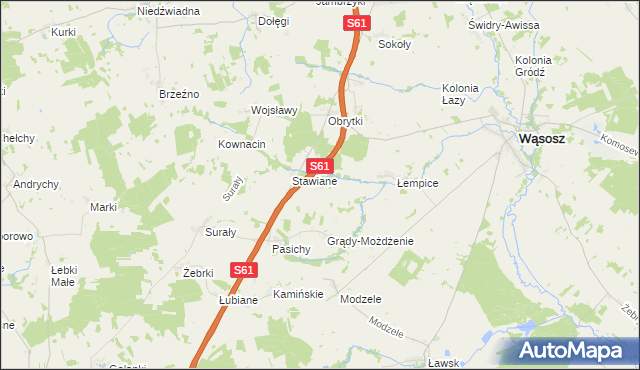 mapa Grądy-Michały, Grądy-Michały na mapie Targeo