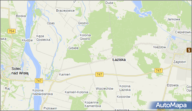 mapa Janiszów gmina Łaziska, Janiszów gmina Łaziska na mapie Targeo