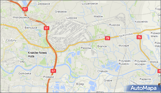 mapa Pleszów, Pleszów na mapie Targeo