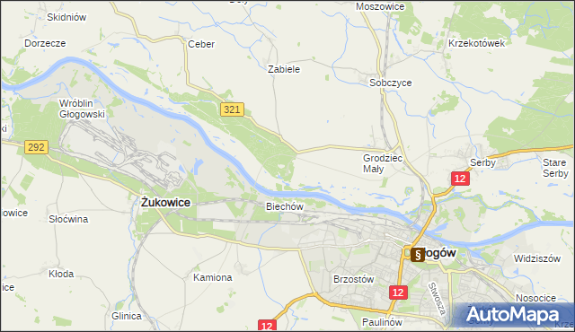 mapa Rapocin, Rapocin na mapie Targeo