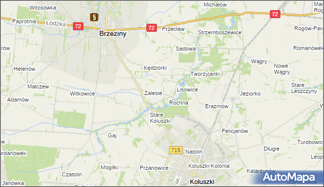 mapa Ścibiorów, Ścibiorów na mapie Targeo