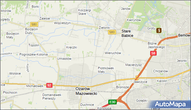 mapa Strzykuły, Strzykuły na mapie Targeo