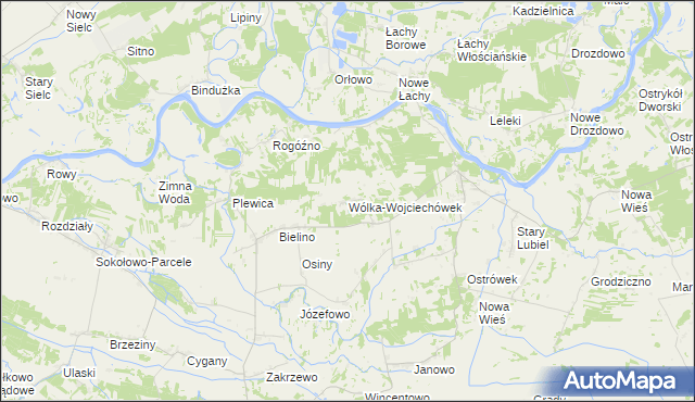 mapa Wólka-Wojciechówek, Wólka-Wojciechówek na mapie Targeo