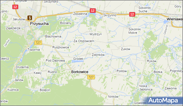 mapa Zdonków, Zdonków na mapie Targeo