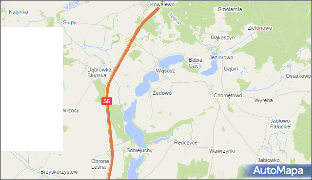 mapa Żędowo, Żędowo na mapie Targeo