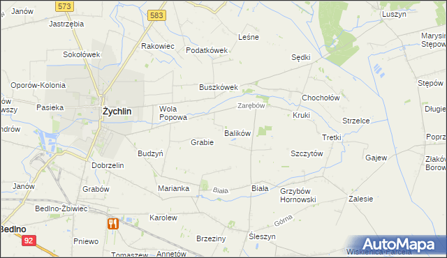 mapa Balików, Balików na mapie Targeo