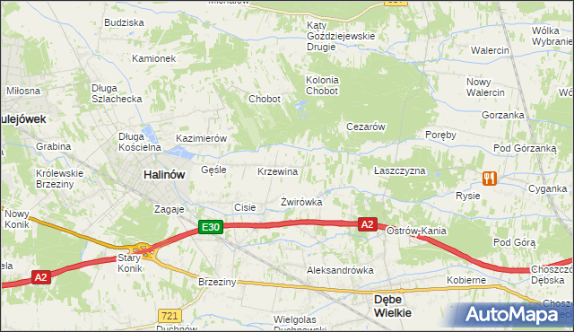 mapa Desno, Desno na mapie Targeo