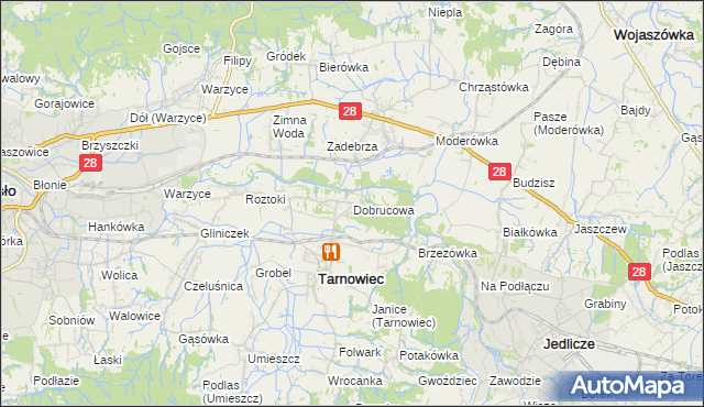 mapa Dobrucowa, Dobrucowa na mapie Targeo