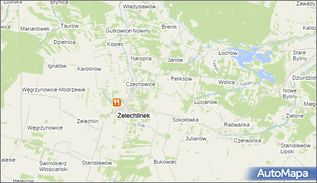 mapa Gawerków, Gawerków na mapie Targeo
