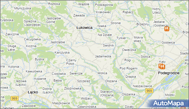 mapa Jadamwola, Jadamwola na mapie Targeo