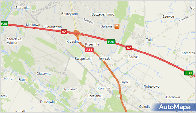mapa Jaryszki, Jaryszki na mapie Targeo