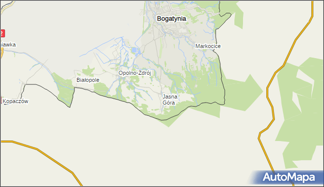 mapa Jasna Góra gmina Bogatynia, Jasna Góra gmina Bogatynia na mapie Targeo