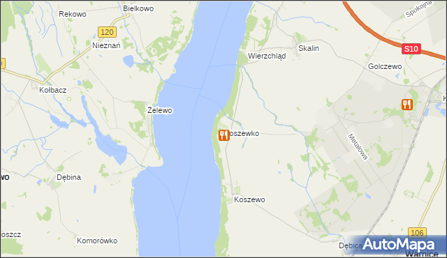 mapa Koszewko, Koszewko na mapie Targeo