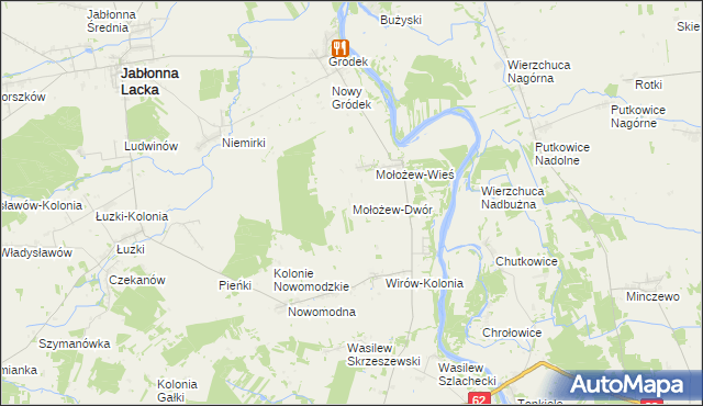 mapa Mołożew-Dwór, Mołożew-Dwór na mapie Targeo