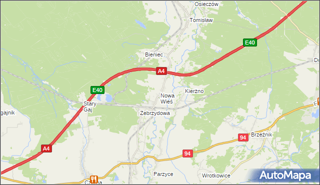 mapa Nowa Wieś gmina Nowogrodziec, Nowa Wieś gmina Nowogrodziec na mapie Targeo