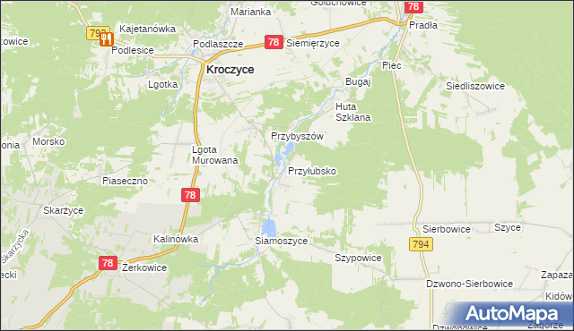mapa Przyłubsko, Przyłubsko na mapie Targeo