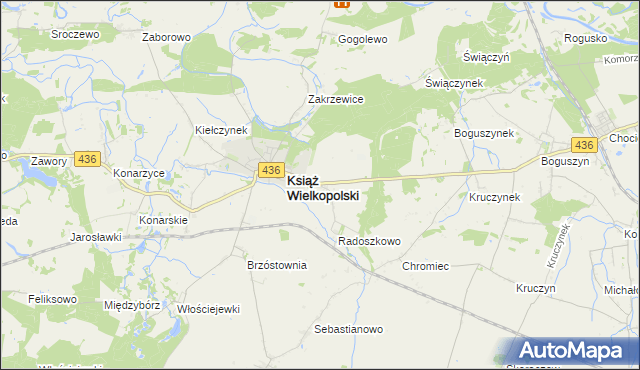 mapa Radoszkowo Drugie, Radoszkowo Drugie na mapie Targeo