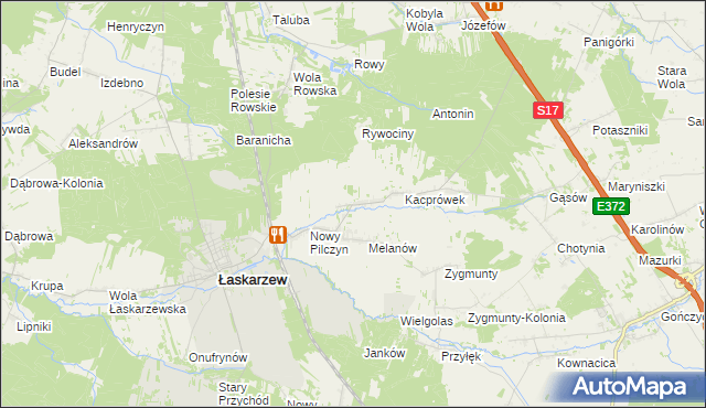 mapa Stary Pilczyn, Stary Pilczyn na mapie Targeo