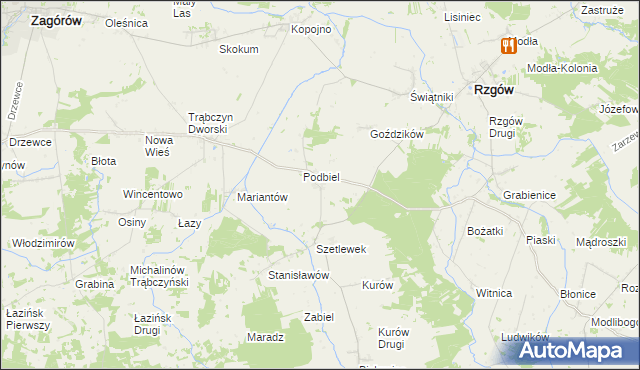 mapa Szetlew, Szetlew na mapie Targeo