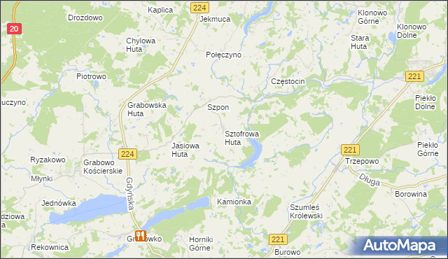 mapa Sztofrowa Huta, Sztofrowa Huta na mapie Targeo