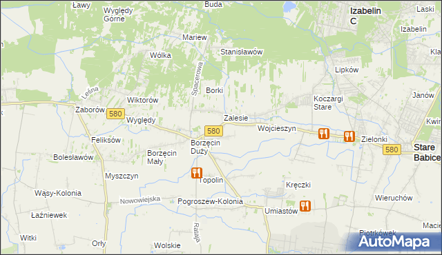 mapa Wierzbin, Wierzbin na mapie Targeo