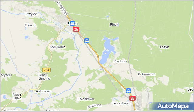 mapa Chmielniki gmina Nowa Wieś Wielka, Chmielniki gmina Nowa Wieś Wielka na mapie Targeo
