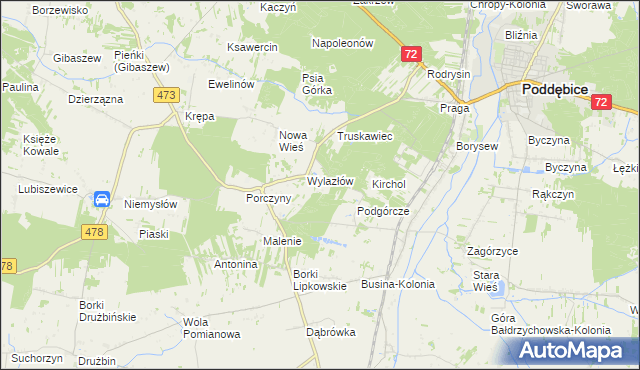 mapa Madajka, Madajka na mapie Targeo