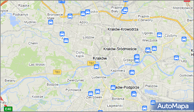 mapa Nowy Świat gmina Kraków, Nowy Świat gmina Kraków na mapie Targeo