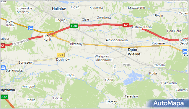 mapa Wielgolas Duchnowski, Wielgolas Duchnowski na mapie Targeo