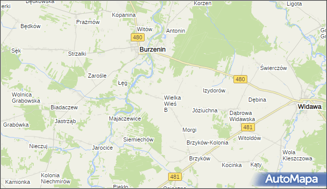 mapa Wielka Wieś B, Wielka Wieś B na mapie Targeo