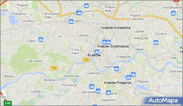 mapa Nowy Świat gmina Kraków, Nowy Świat gmina Kraków na mapie Targeo