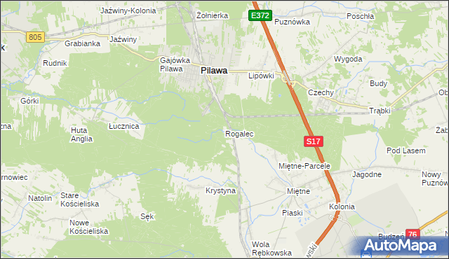 mapa Rogalec, Rogalec na mapie Targeo