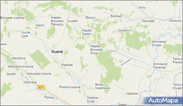 mapa Majdan Łuczycki, Majdan Łuczycki na mapie Targeo