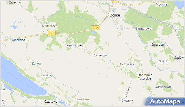 mapa Pomietów, Pomietów na mapie Targeo
