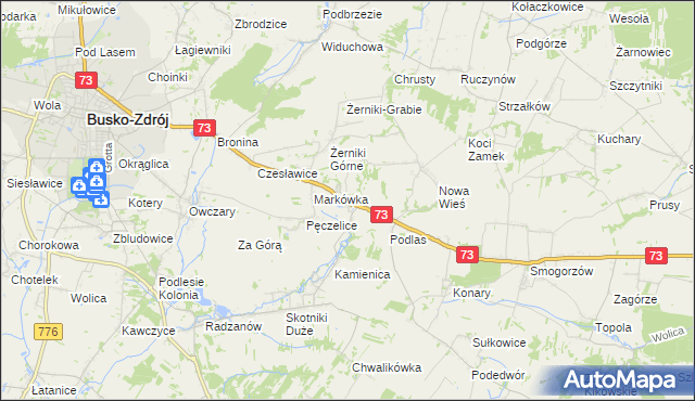 mapa Szczaworyż, Szczaworyż na mapie Targeo