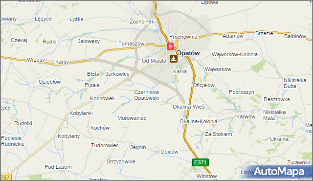 mapa Czerników Karski, Czerników Karski na mapie Targeo