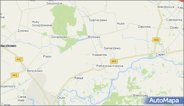 mapa Ksawerów gmina Pyzdry, Ksawerów gmina Pyzdry na mapie Targeo