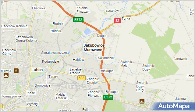 mapa Świdniczek, Świdniczek na mapie Targeo