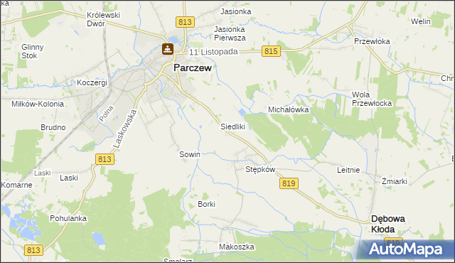 mapa Szytki, Szytki na mapie Targeo