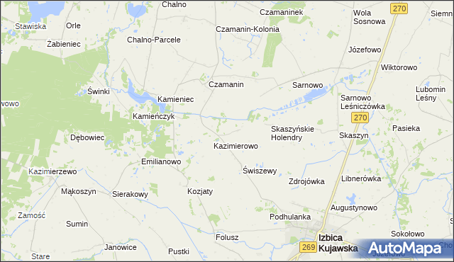 mapa Karczówek gmina Topólka, Karczówek gmina Topólka na mapie Targeo