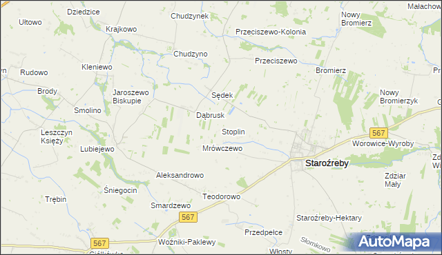 mapa Stoplin, Stoplin na mapie Targeo