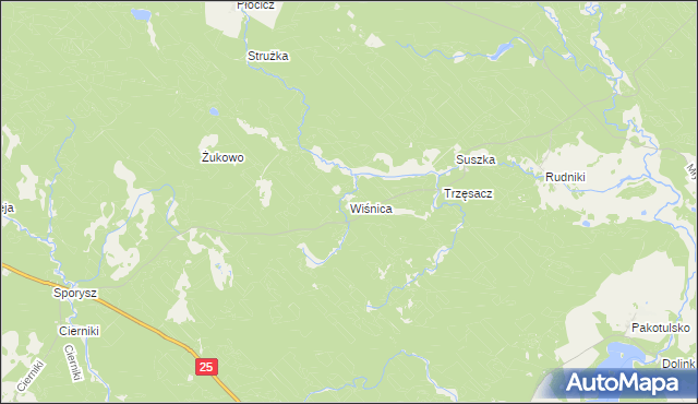 mapa Wiśnica, Wiśnica na mapie Targeo