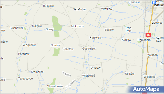 mapa Gościejew, Gościejew na mapie Targeo