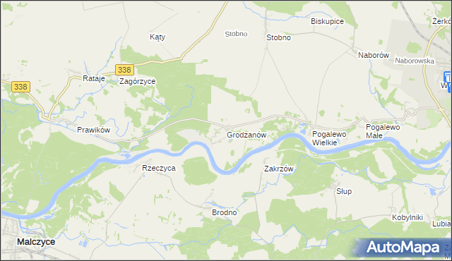 mapa Grodzanów, Grodzanów na mapie Targeo