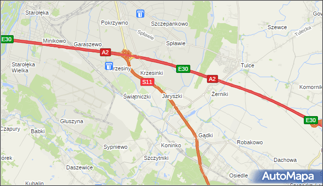 mapa Jaryszki, Jaryszki na mapie Targeo