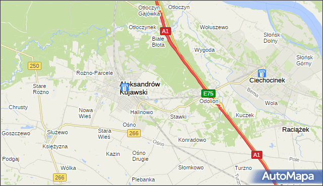 mapa Łazieniec, Łazieniec na mapie Targeo