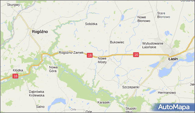 mapa Nowe Mosty gmina Łasin, Nowe Mosty gmina Łasin na mapie Targeo
