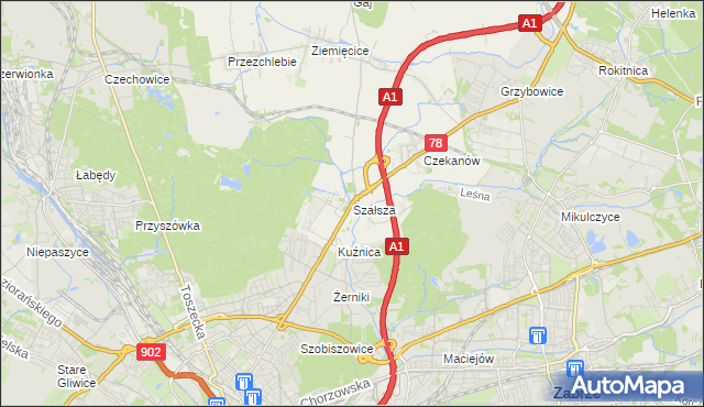 mapa Szałsza, Szałsza na mapie Targeo