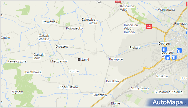 mapa Trkusów, Trkusów na mapie Targeo